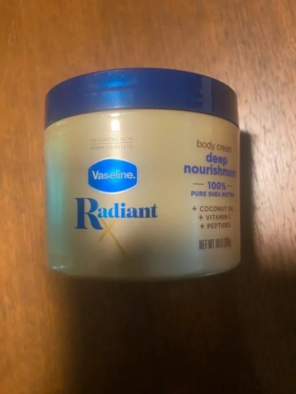 Vaseline Radiant X Deep Nourishment Body Cream 10Oz Moisturizer For Soft Skin